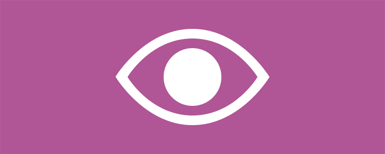 egy szem ikon, ami nézelődik és pislog