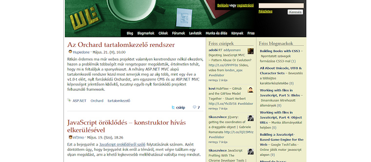 Weblabor website képernyőkép